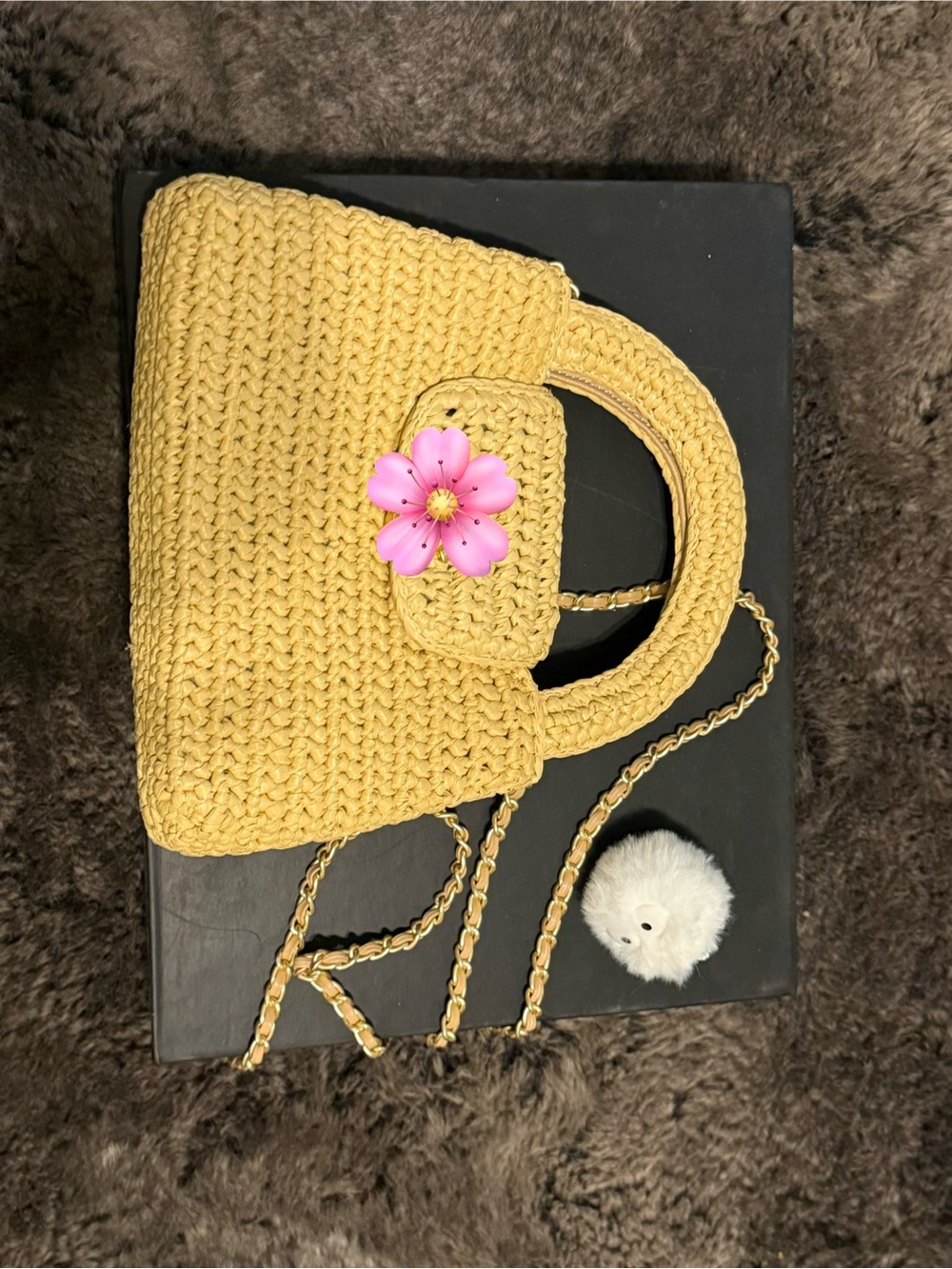 Summer straw boutique bag